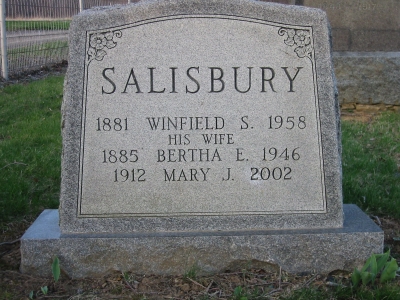 Winfield S. Salisbury, Bertha E. Salisbury, Mary J. Salisbury